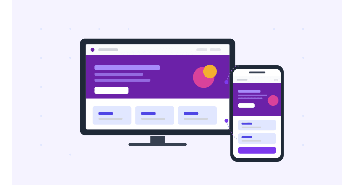 How to view your website on mobile: desktop and phone showing the same responsive layout